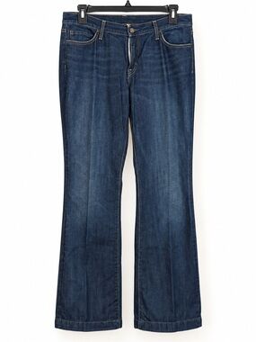 Gap 1969 Women’s Dark Wash Bootcut Jeans Size 12L Long Stretch Denim